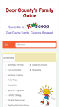 Mobile Screenshot of doorcountyfamilyguide.com